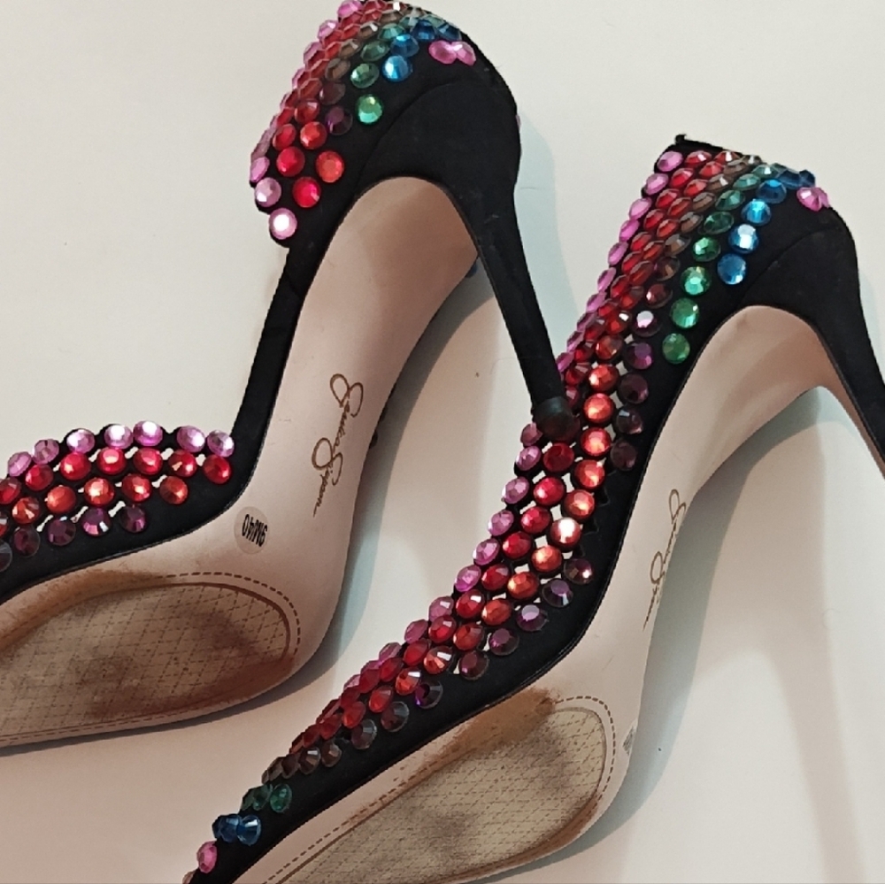 Jessica Simpson Colorful Embellished Heels - Picture 4 of 5
